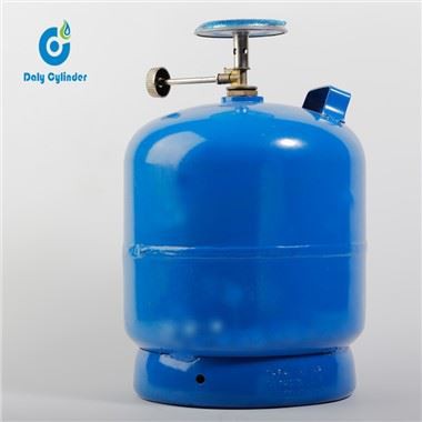اللون البرتقالي الشعار طباعة اسطوانة غاز صغيرة بوتان غاز الطبخ LPG اسطوانة اسطوانات 5kg لنيجيريا أفريقيا الأخرى